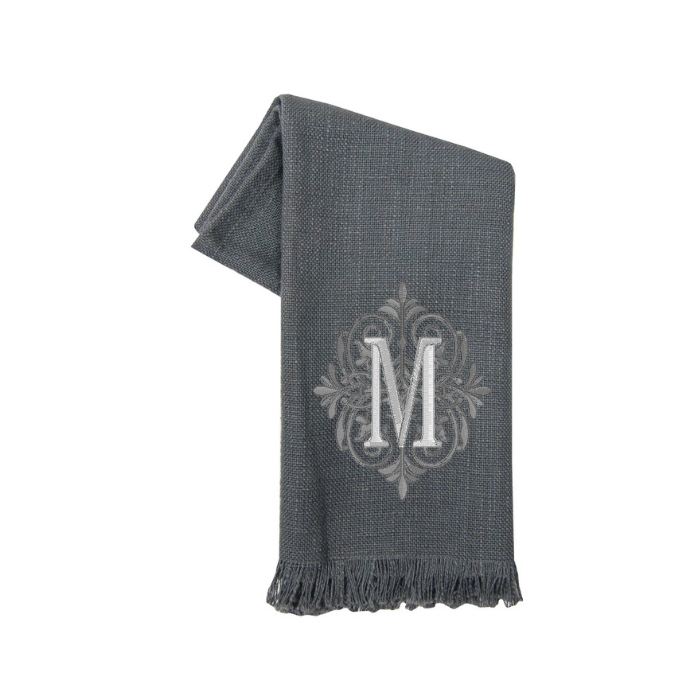 Solid Color Fringe Slubbed Weave Tea Towels