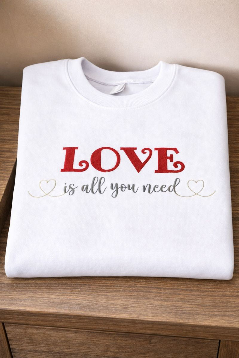 Love Is All You Need - Gildan Softstyle Adult Crewneck Sweatshirt