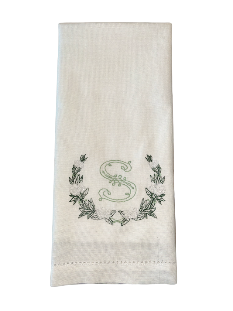 Solid Color Hemstitch Finished Tea Towels