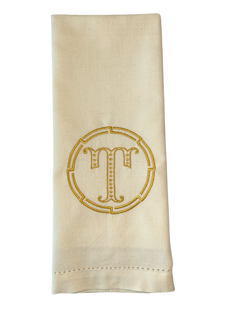 Solid Color Hemstitch Finished Tea Towels