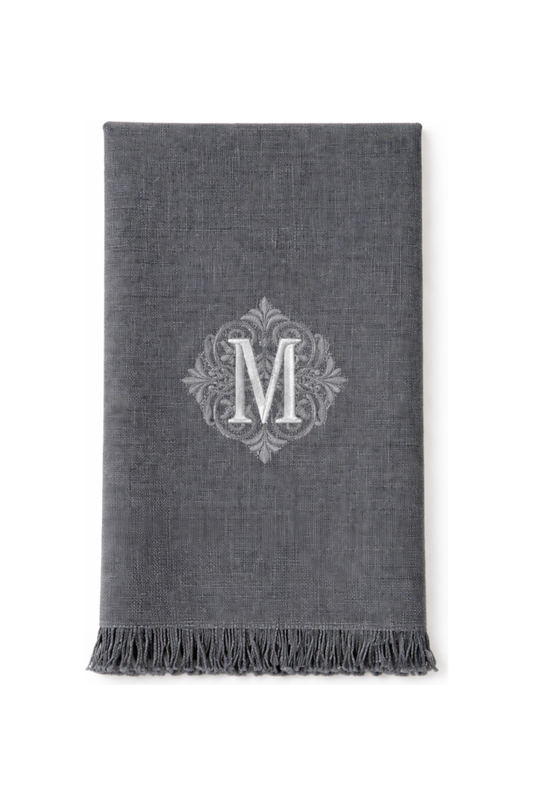 Solid Color Fringe Slubbed Weave Tea Towels