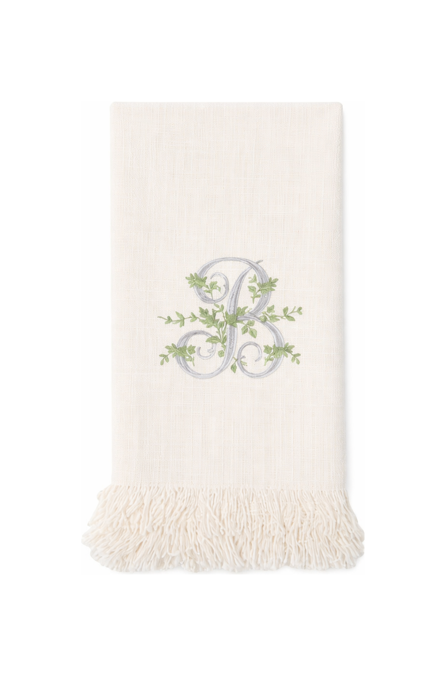 Solid Color Fringe Slubbed Weave Tea Towels