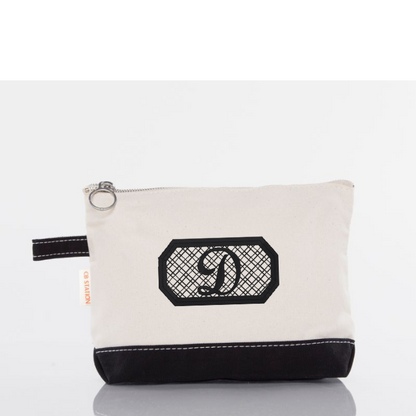 Custom Embroidered Canvas Makeup Bag