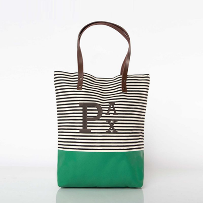 Stripes Dipped Tote