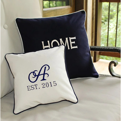 Modern Canvas Accent Pillow Cover 12" X 12"