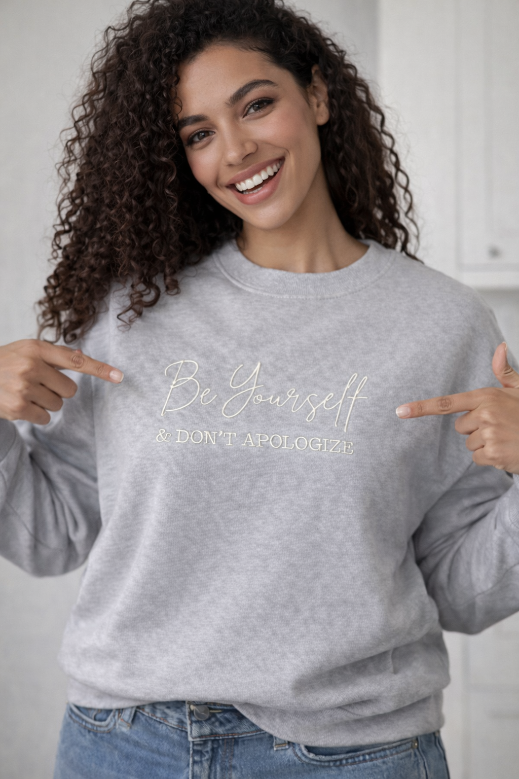 Be Yourself & Don't Apologize - Gildan Softstyle Adult Crewneck Sweatshirt