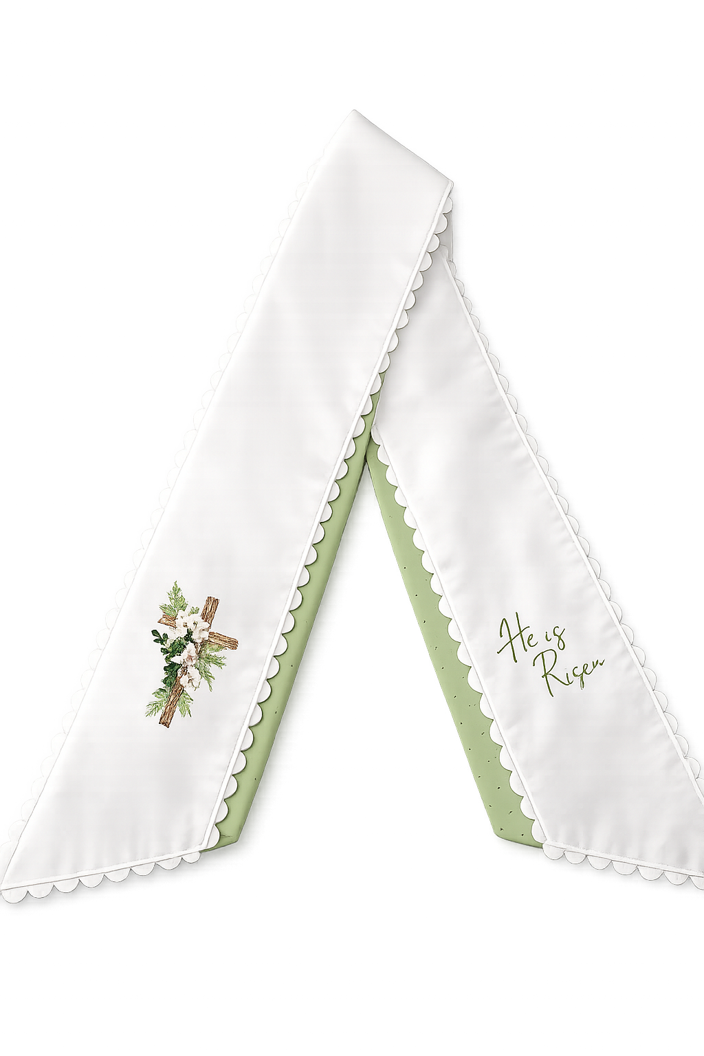 He Is Risen Wreath Sash