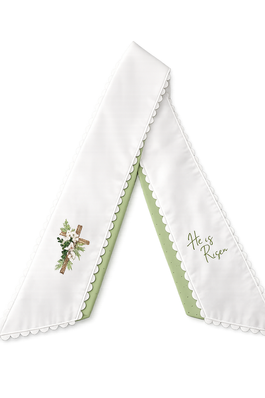 He Is Risen Wreath Sash