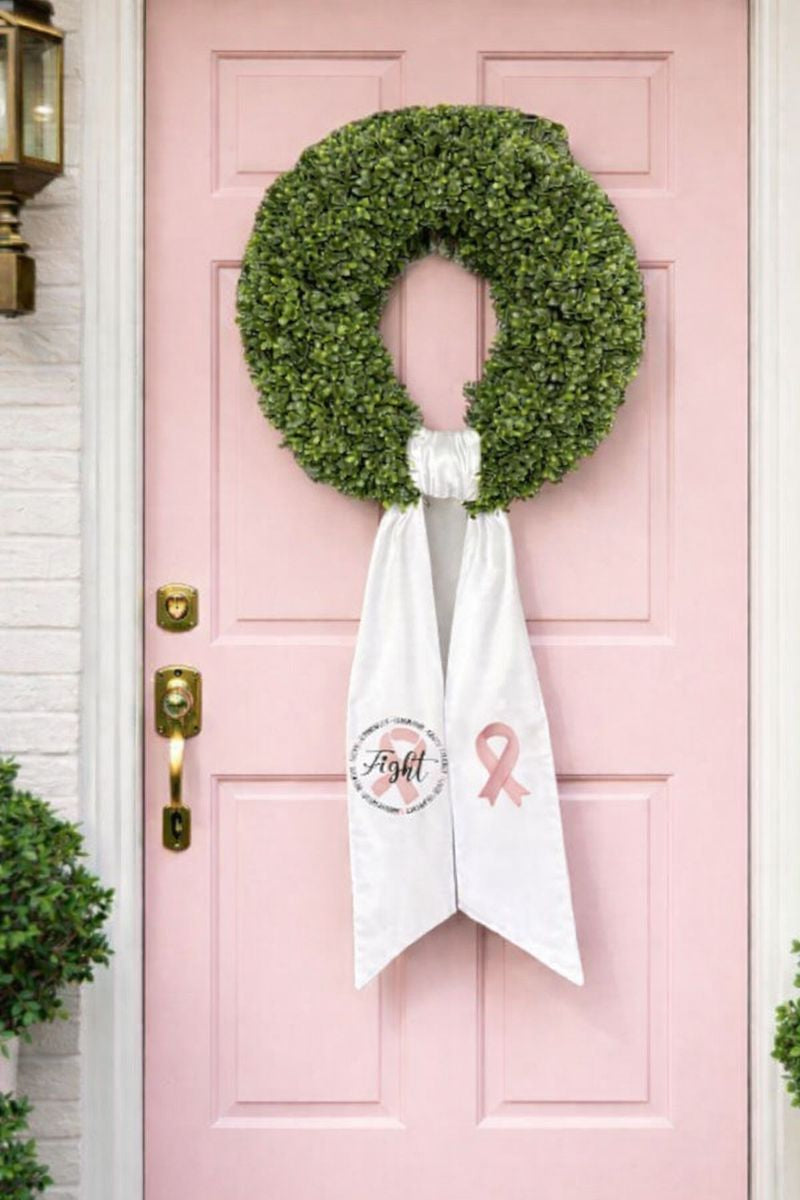 Fight Cancer Wreath Sash