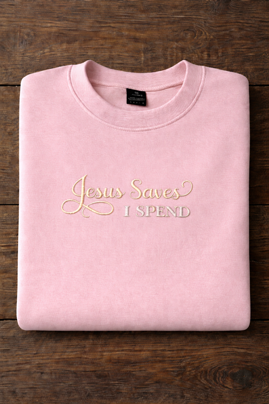 Jesus Saves I Spend - Gildan Softstyle Adult Crewneck Sweatshirt