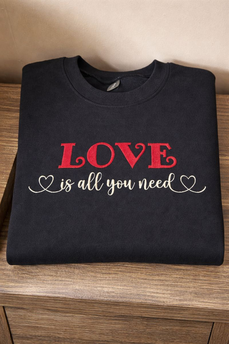 Love Is All You Need - Gildan Softstyle Adult Crewneck Sweatshirt