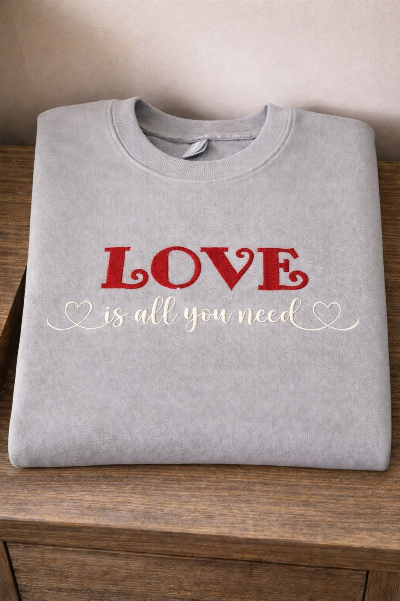 Love Is All You Need - Gildan Softstyle Adult Crewneck Sweatshirt