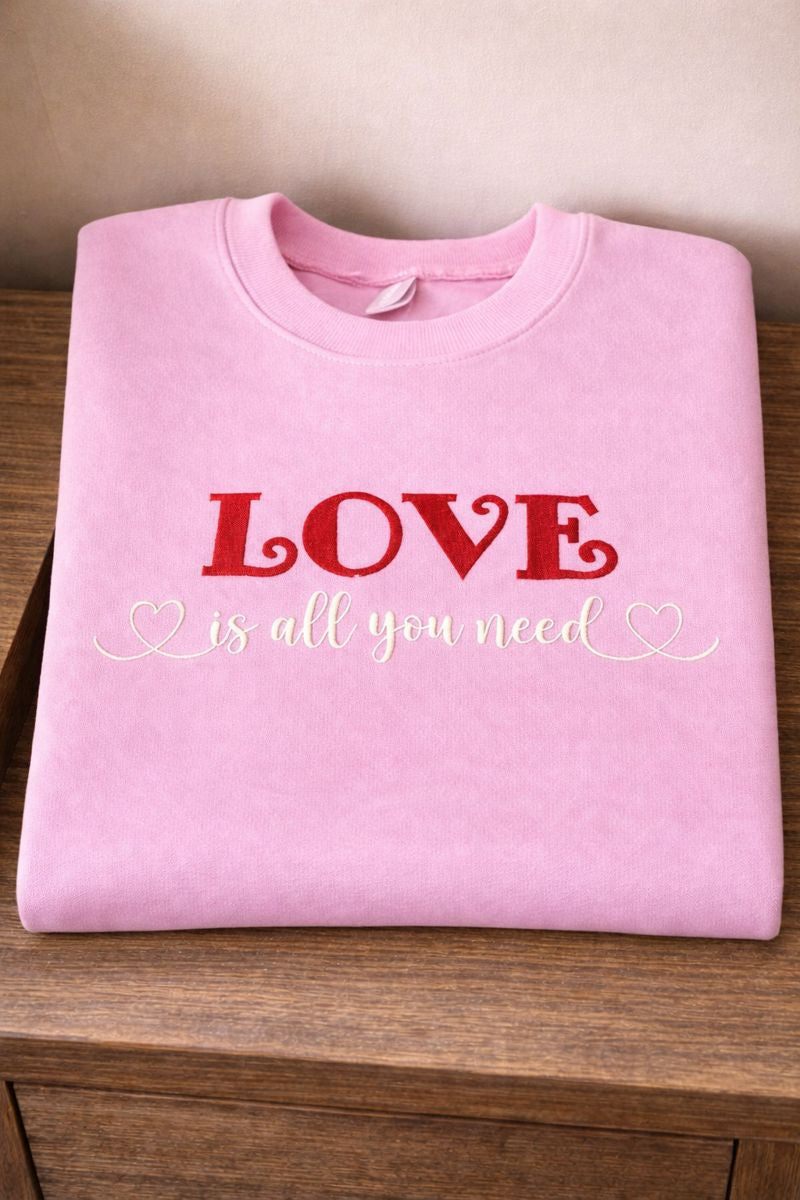 Love Is All You Need - Gildan Softstyle Adult Crewneck Sweatshirt