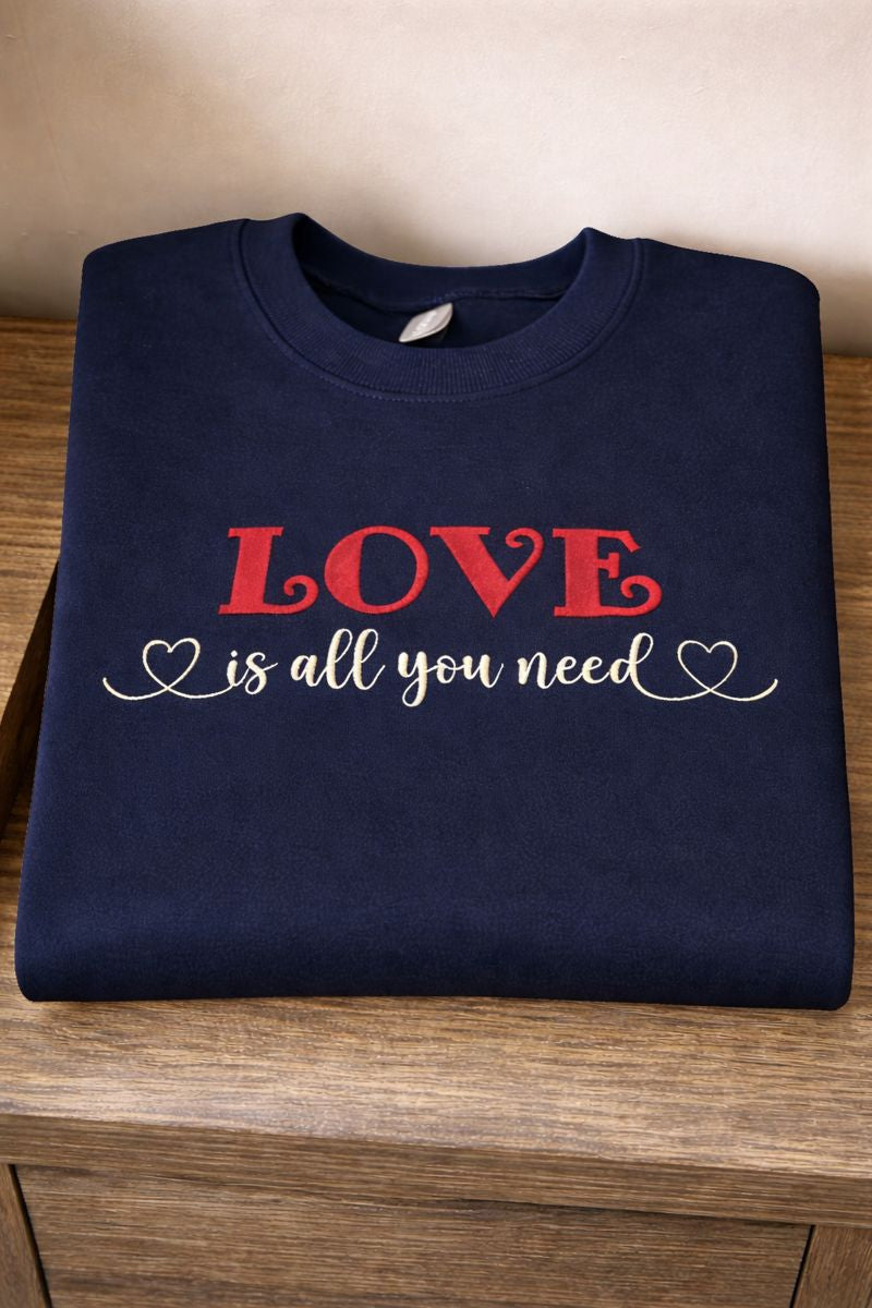 Love Is All You Need - Gildan Softstyle Adult Crewneck Sweatshirt