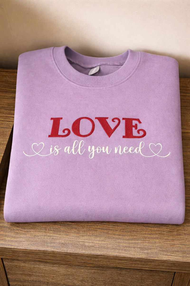 Love Is All You Need - Gildan Softstyle Adult Crewneck Sweatshirt