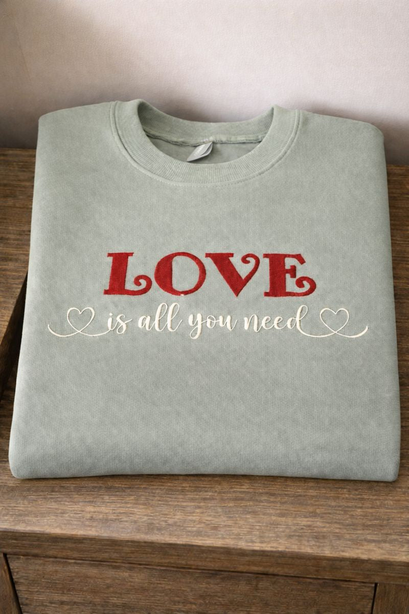 Love Is All You Need - Gildan Softstyle Adult Crewneck Sweatshirt