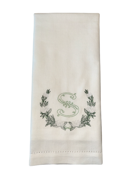 Solid Color Hemstitch Finished Tea Towels