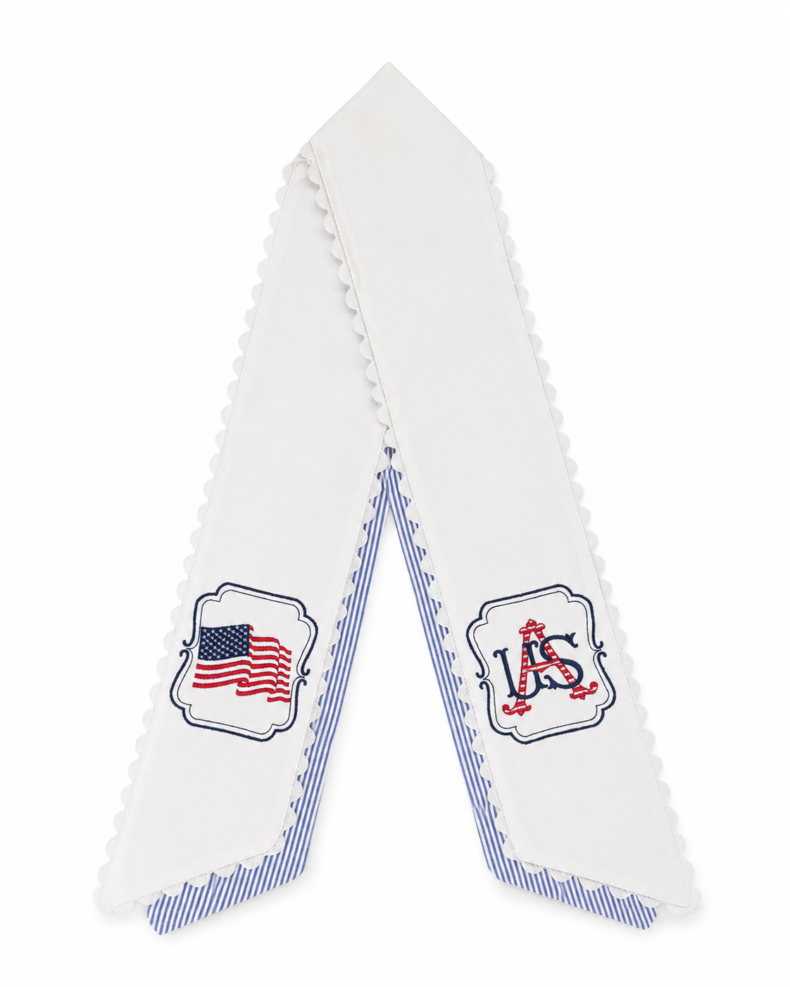 USA & American Flag Wreath Sash