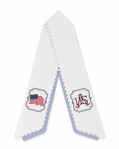 USA & American Flag Wreath Sash