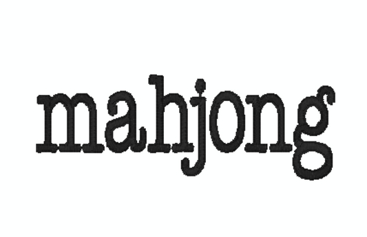mahjong - typewriter