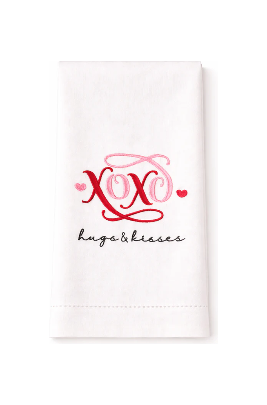 Embroidered Valentines Day Hand Towel